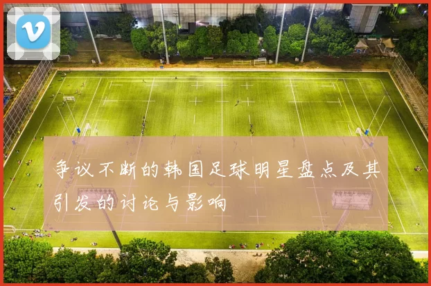 争议不断的韩国足球明星盘点及其引发的讨论与影响